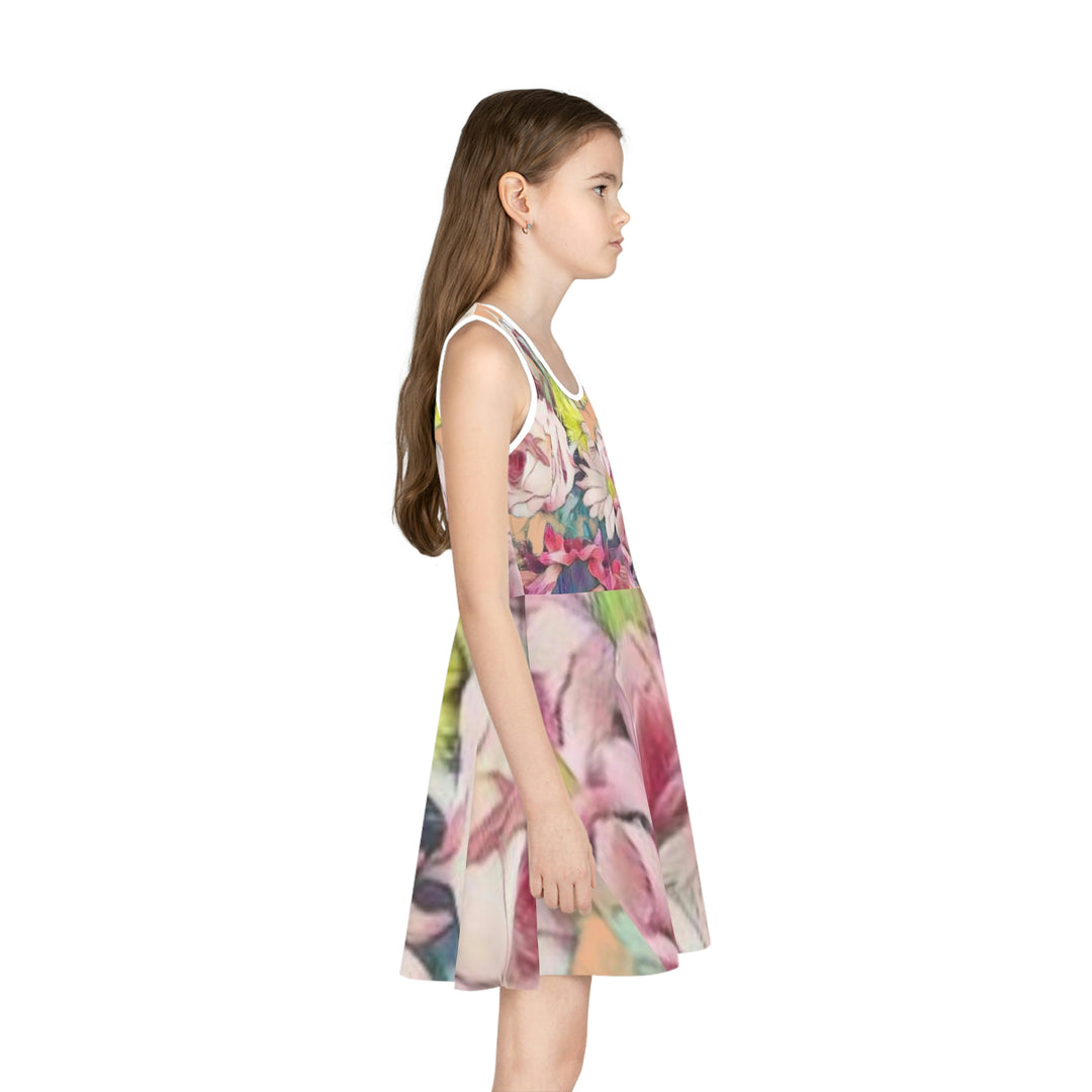 Floral Girls' Sleeveless Sundress (AOP)
