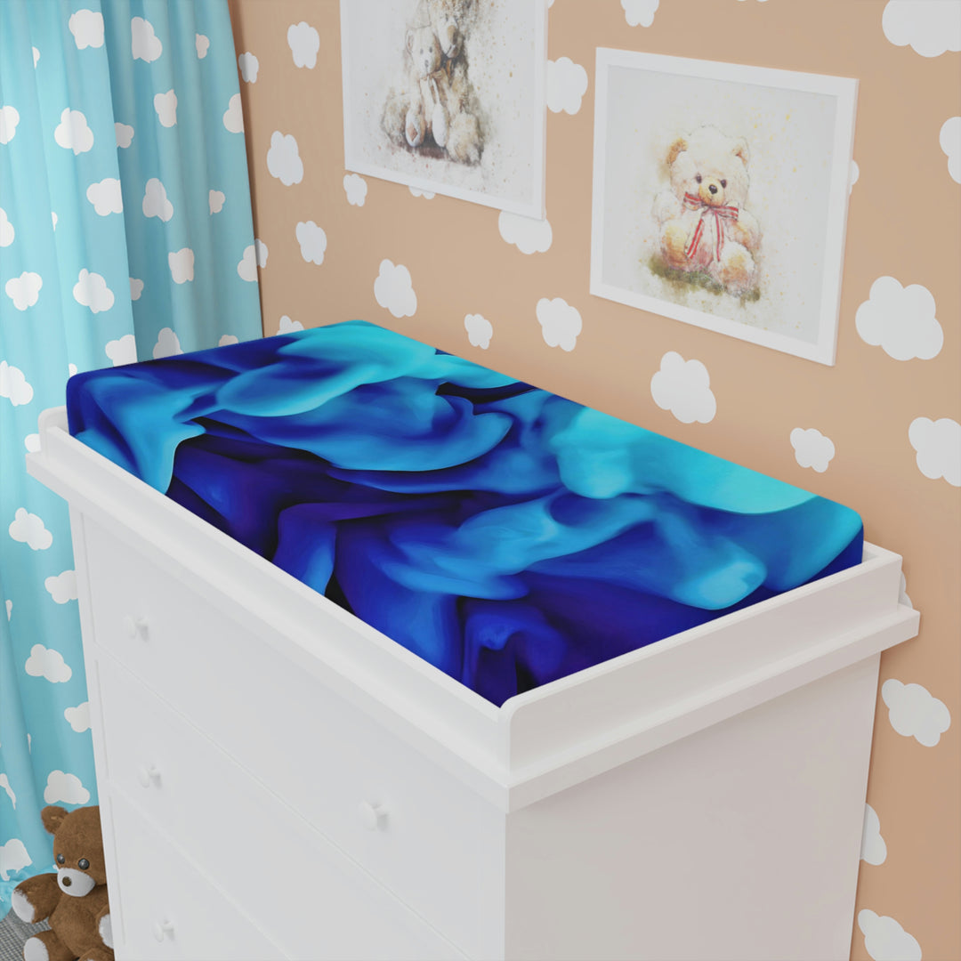 Blue Clouds Baby Changing Pad Cover