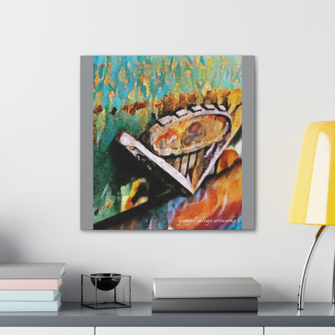 g's '63 V6 emblem on Canvas Gallery Wraps