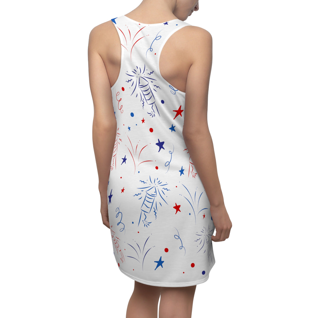 Fire Cracker Women's Cut & Sew Racerback Dress (AOP)
