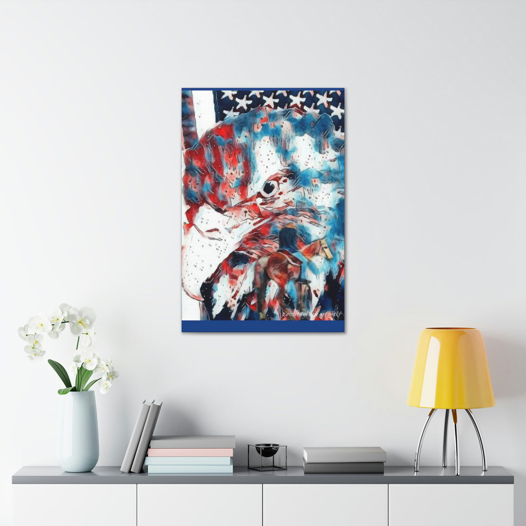 America Strong and Free Canvas Gallery Wraps
