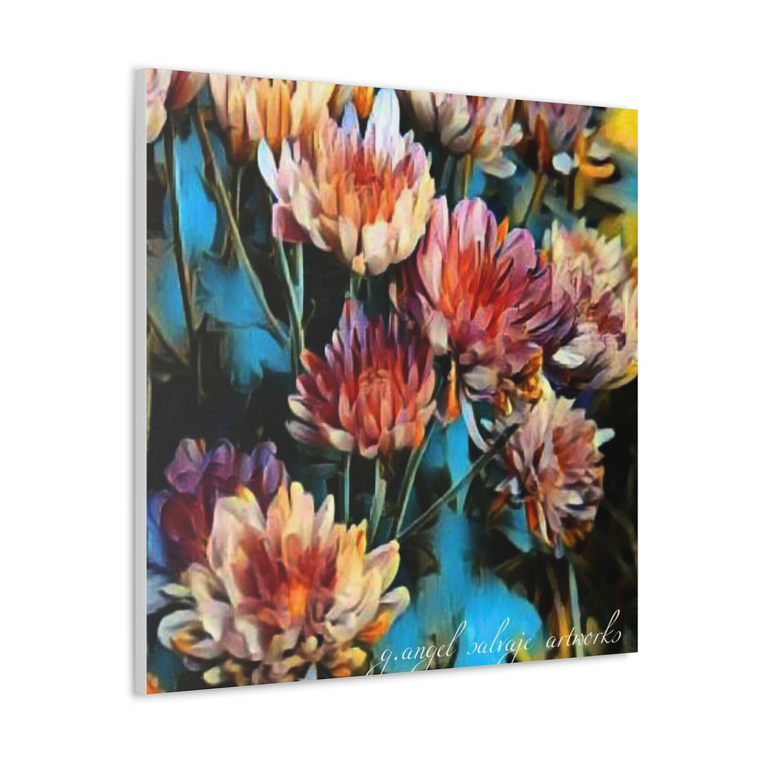 Corinthian Mums Canvas Gallery Wraps