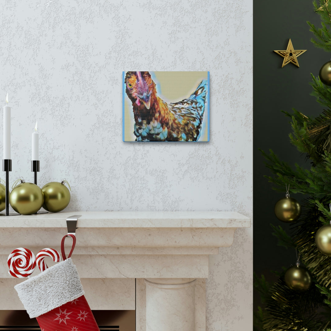 Spot the Hen on Canvas Gallery Wraps