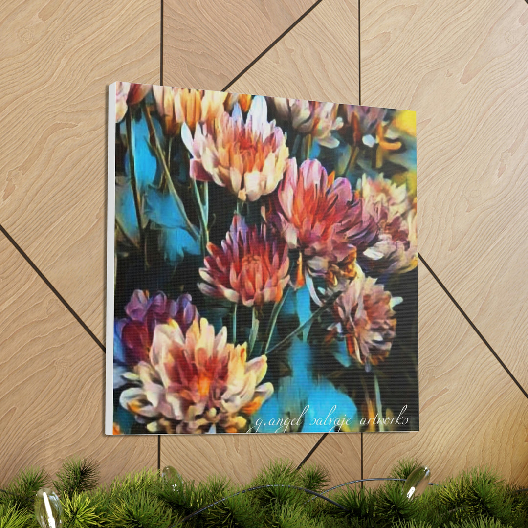 Corinthian Mums Canvas Gallery Wraps