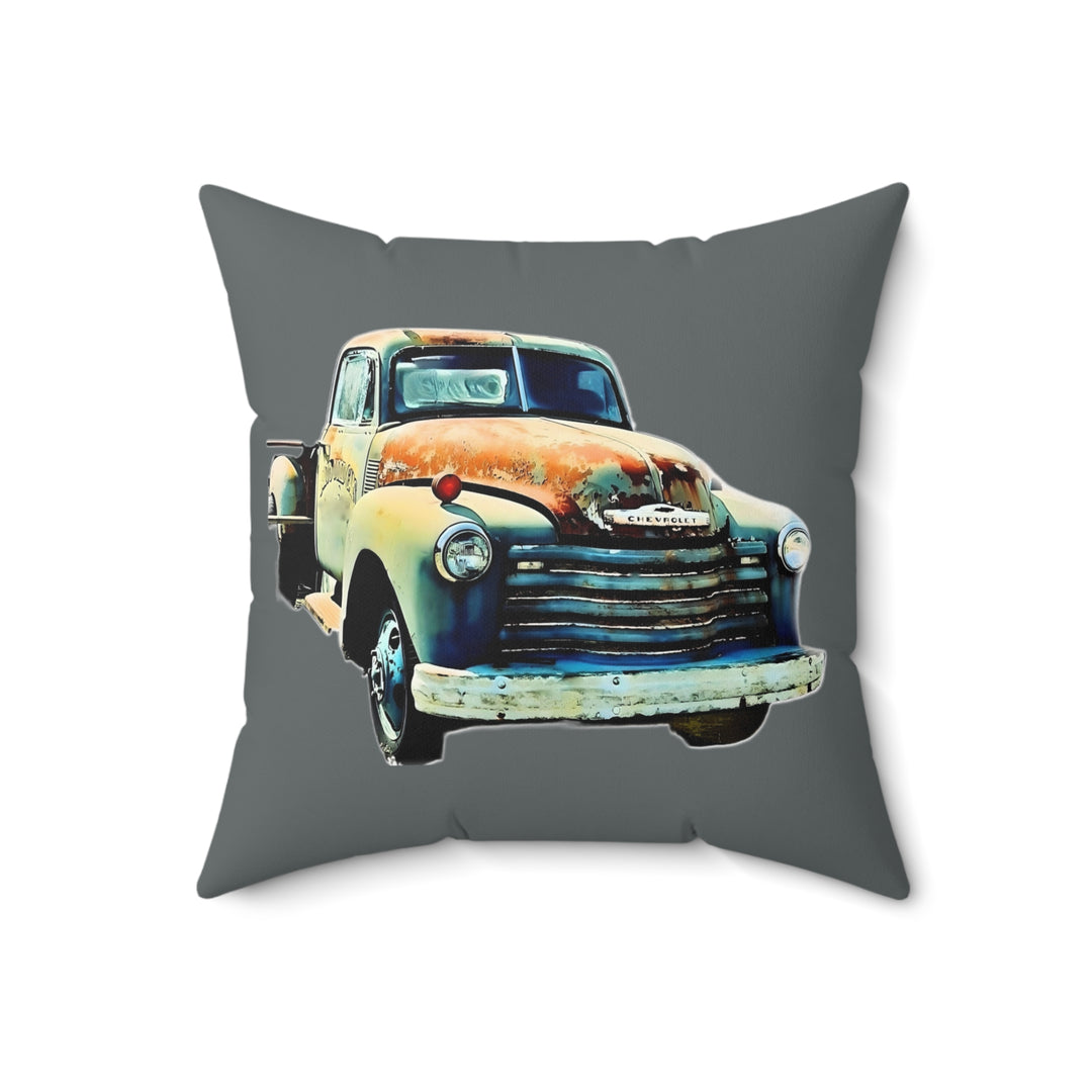 1953 Antique Truck Faux Suede Square Pillow