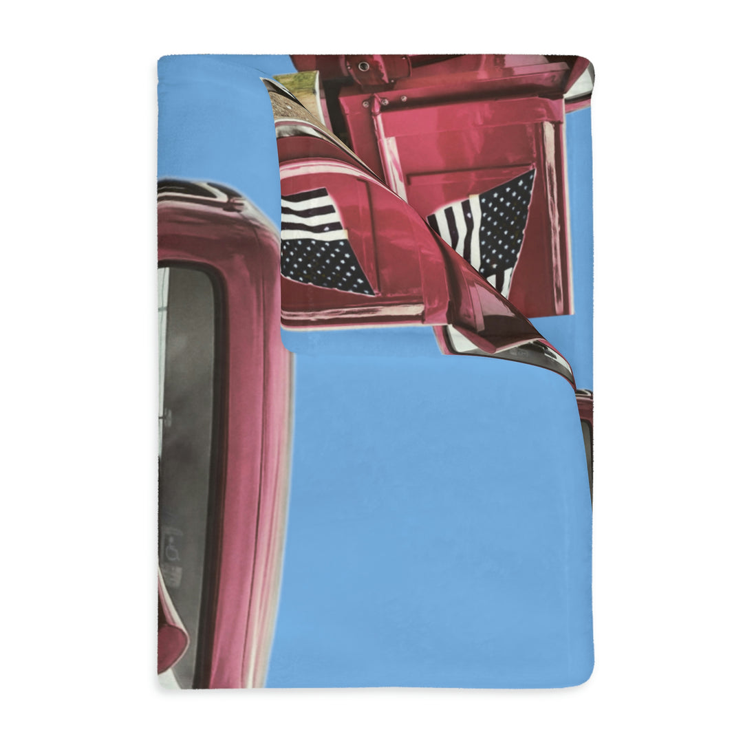 1956 Fat Bottom Ford Velveteen Minky Blanket (Two-sided print)