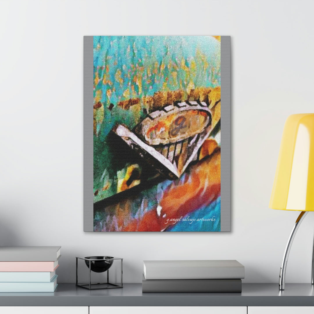 g's '63 V6 emblem on Canvas Gallery Wraps