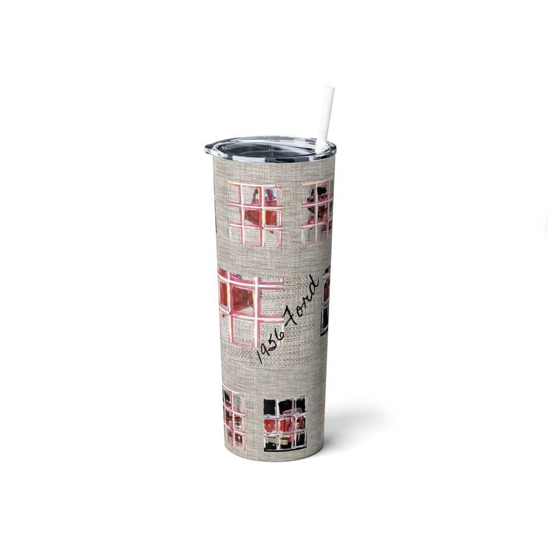 1956 Ford Truck ,Skinny Steel Tumbler with Straw, 20oz
