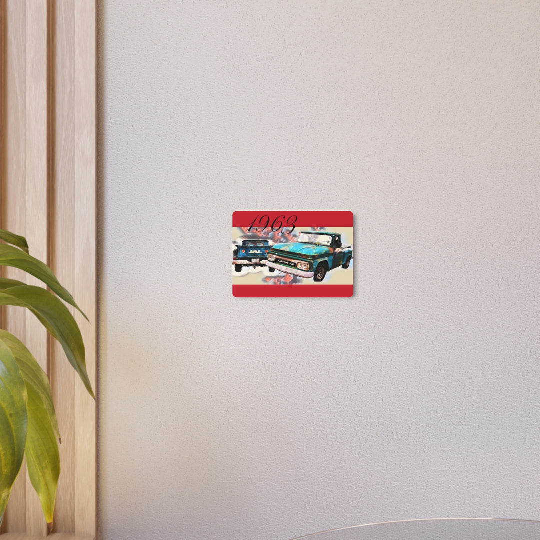 1963 gmc v6 Metal Art Sign