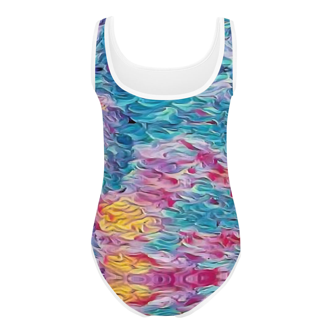 Happiness=Salty All-Over Print Kids Swimsuit