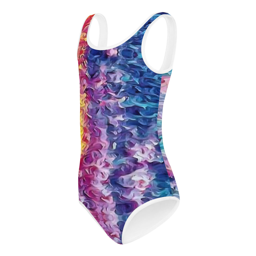 Happiness=Salty All-Over Print Kids Swimsuit
