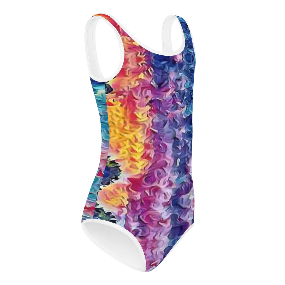 Happiness=Salty All-Over Print Kids Swimsuit