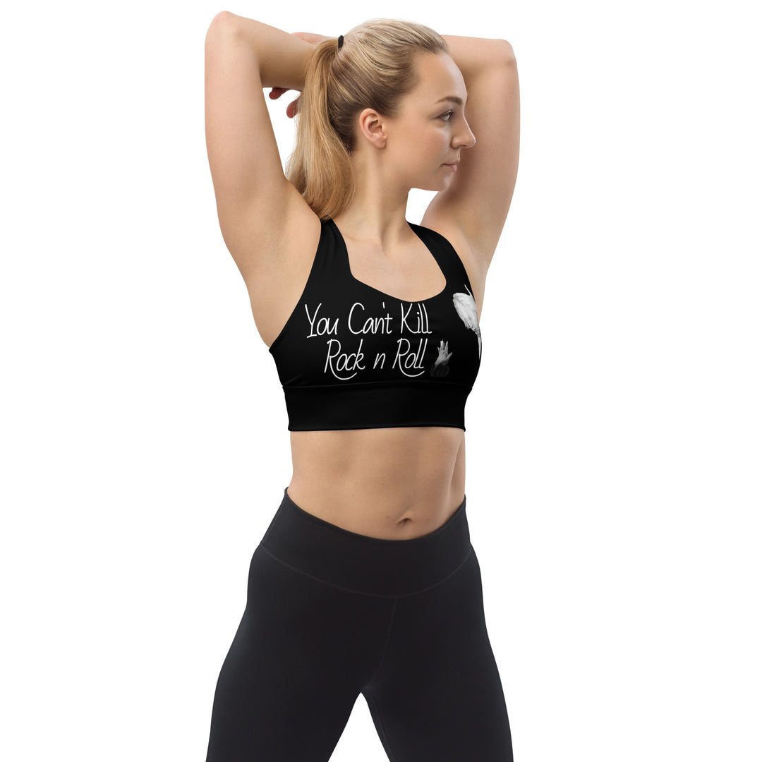 Can't Kill Rock n Roll Longline sports bra