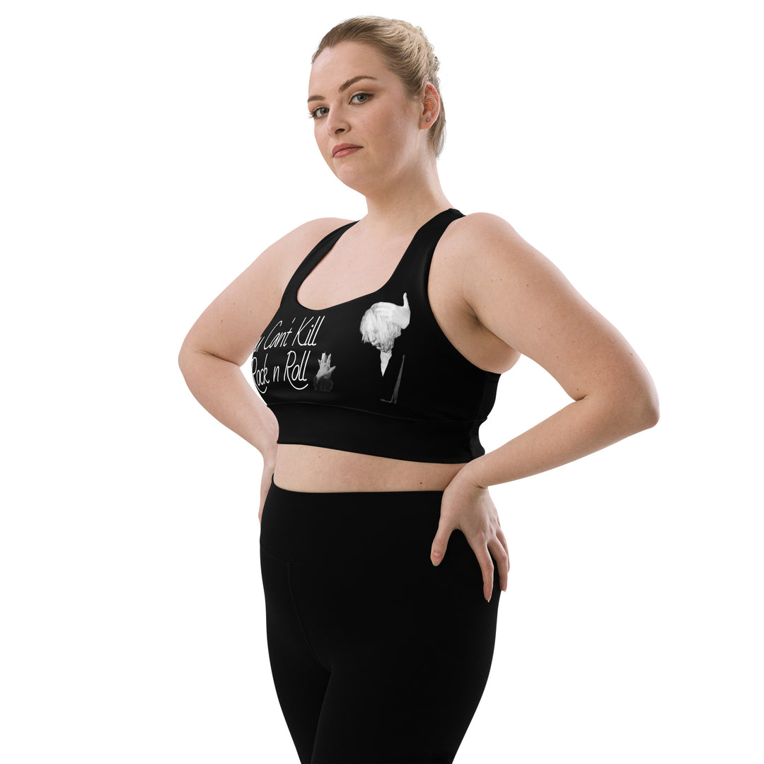 Can't Kill Rock n Roll Longline sports bra
