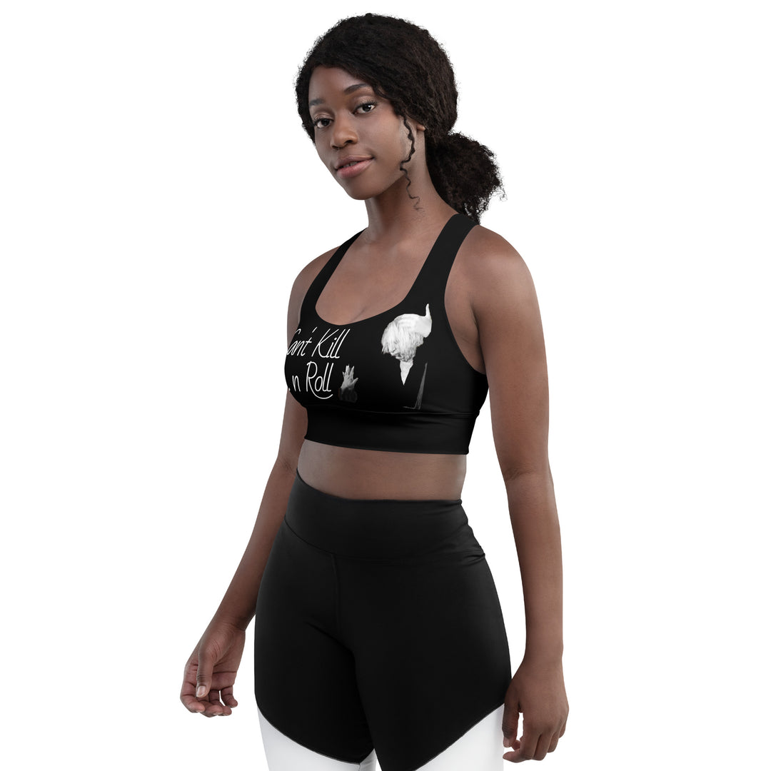 Can't Kill Rock n Roll Longline sports bra