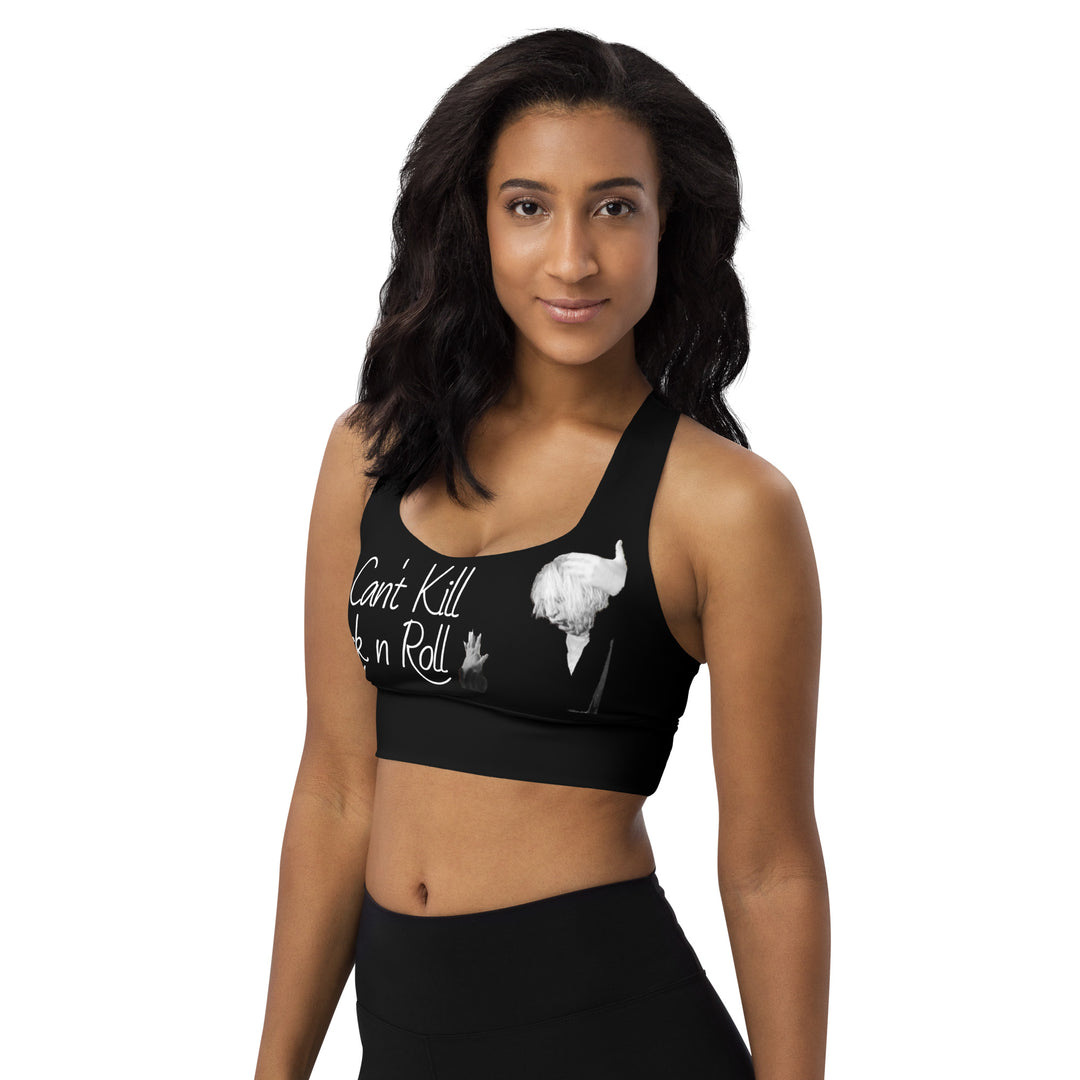 Can't Kill Rock n Roll Longline sports bra