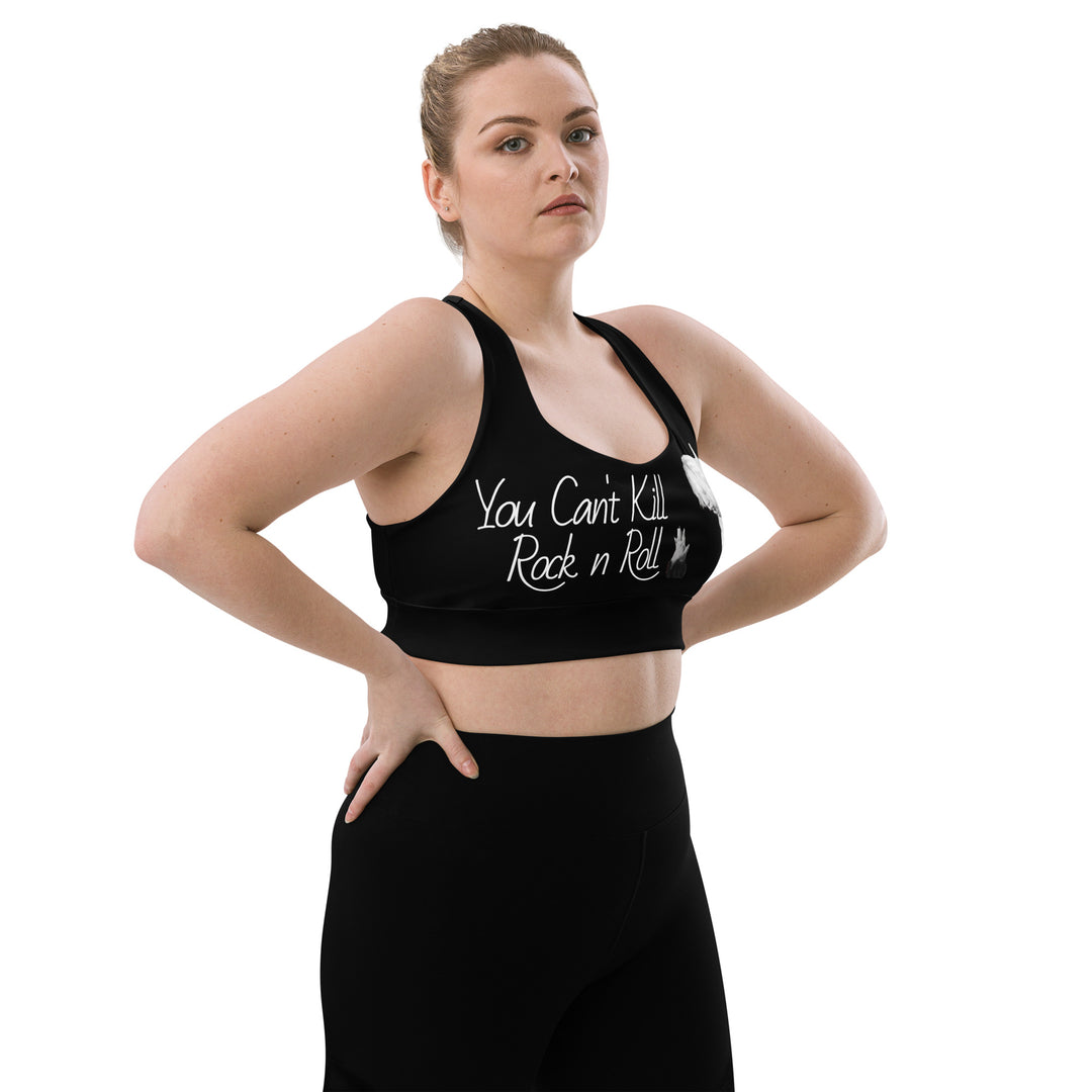 Can't Kill Rock n Roll Longline sports bra