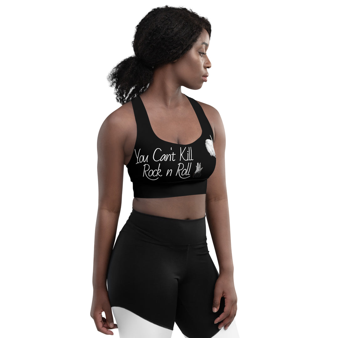 Can't Kill Rock n Roll Longline sports bra