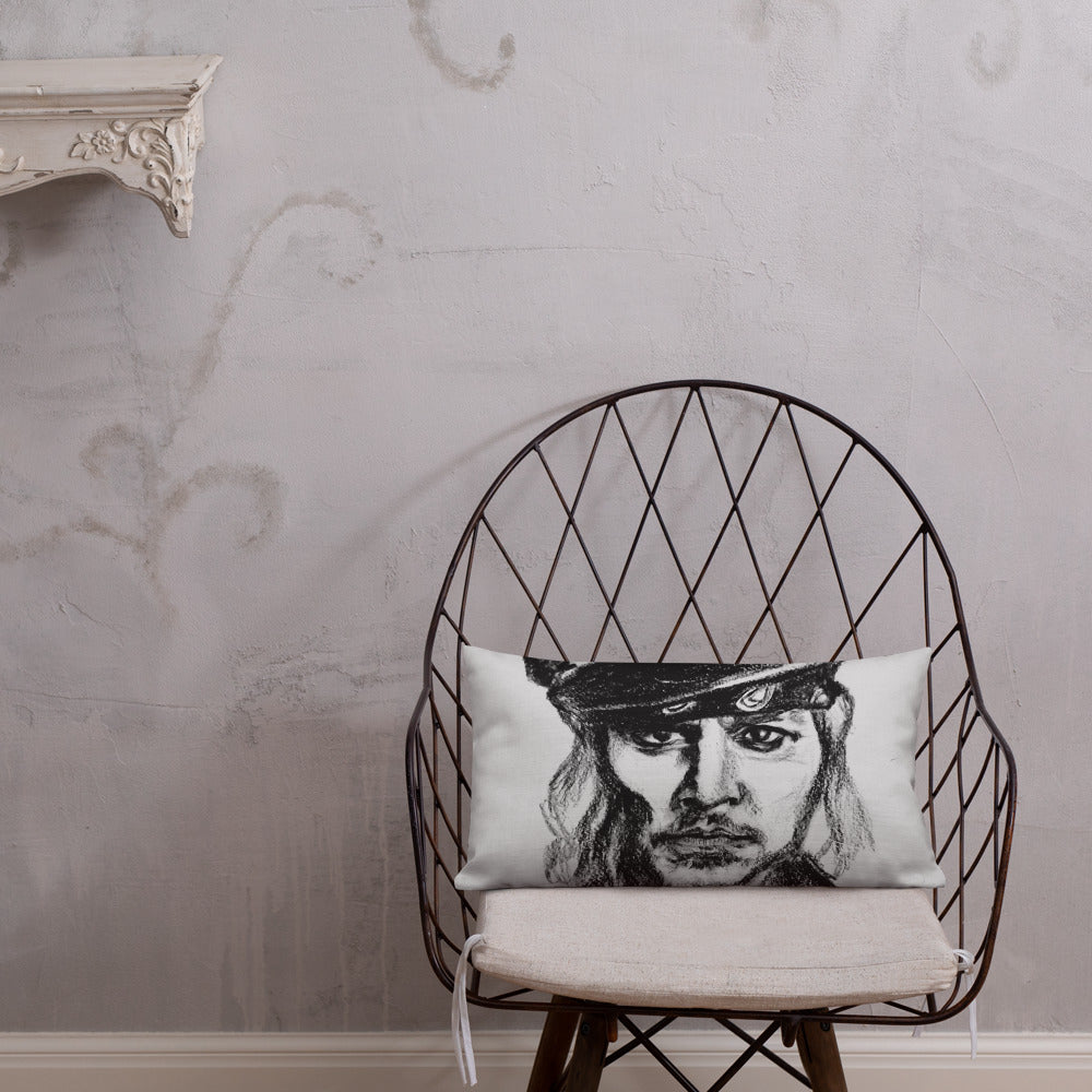 Johnny Depp painting Premium Pillow