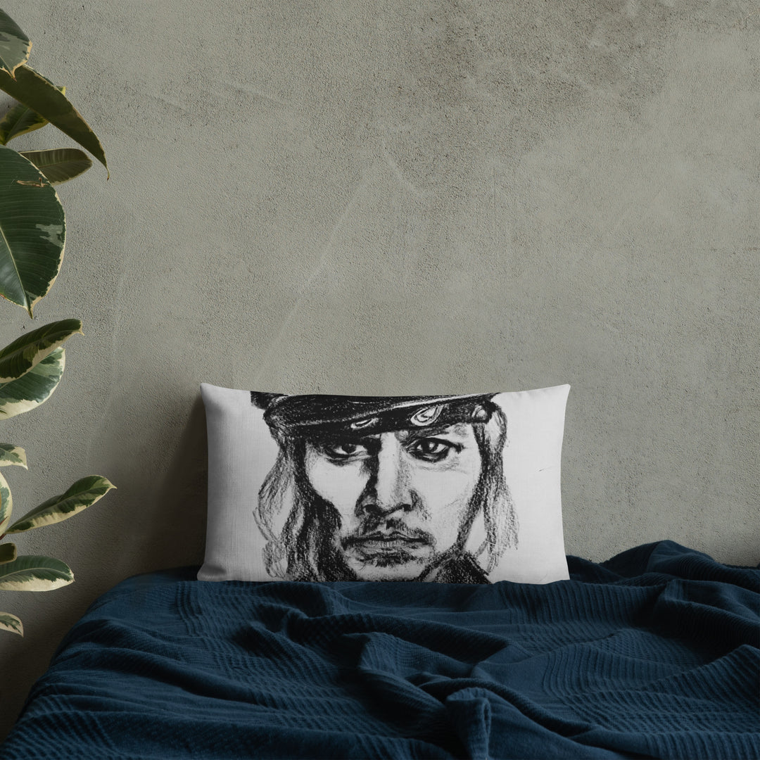 Johnny Depp painting Premium Pillow