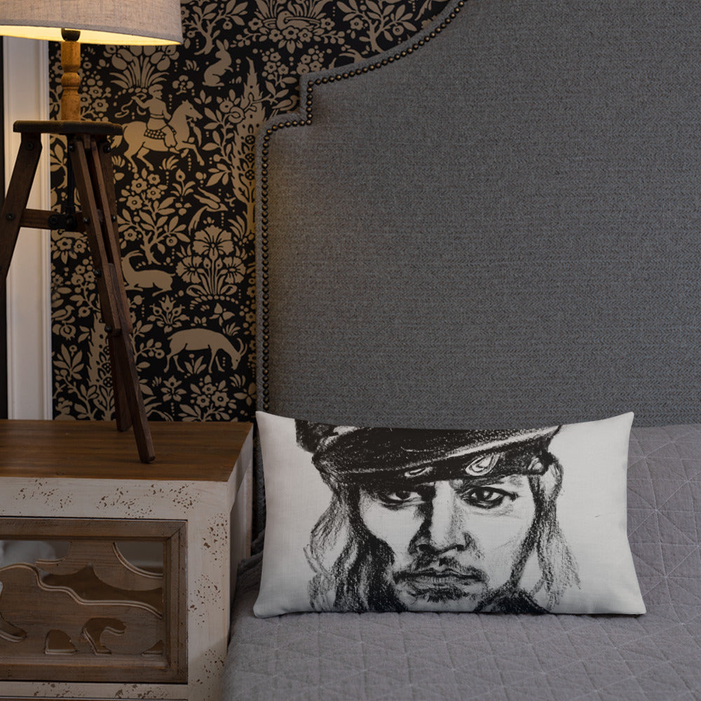 Johnny Depp painting Premium Pillow