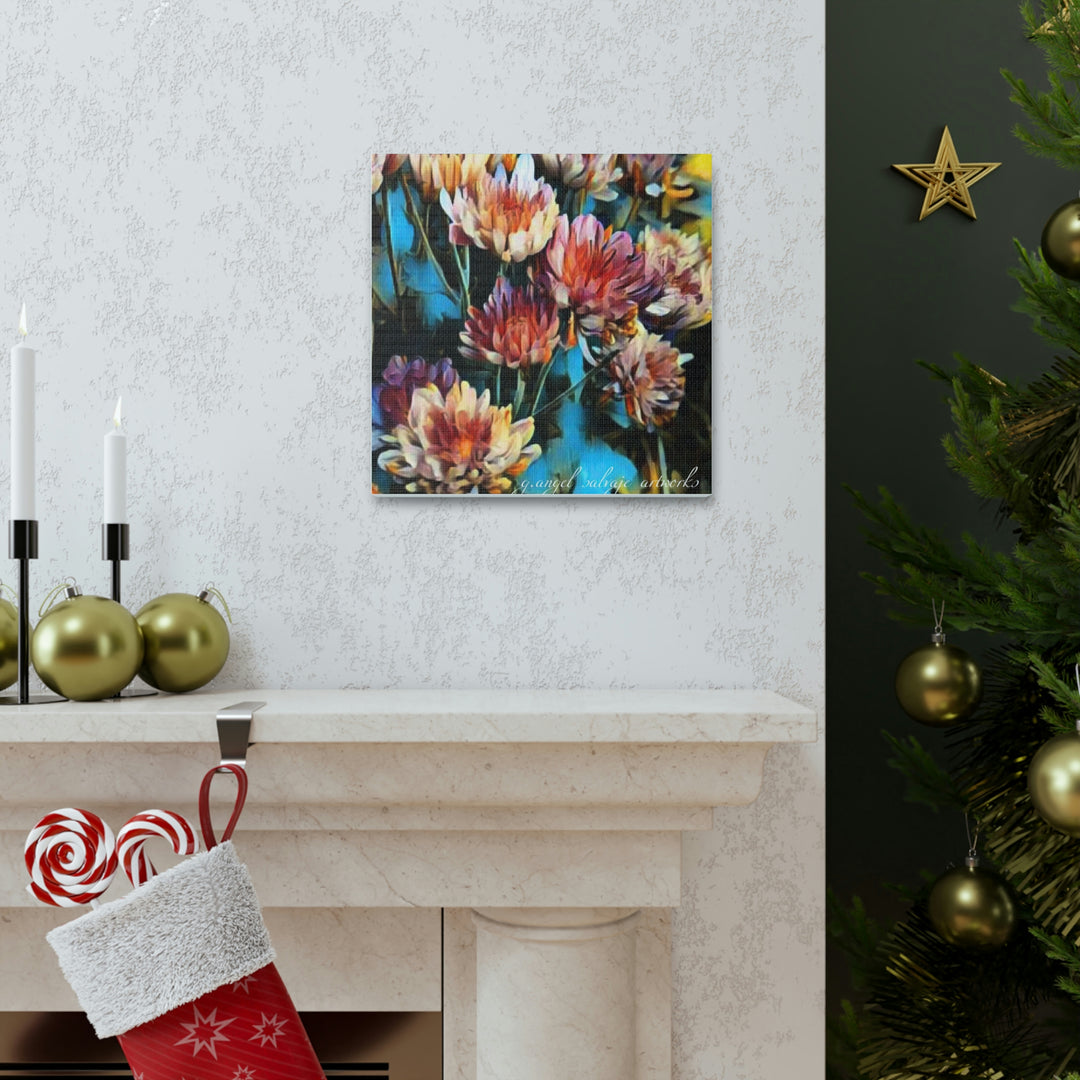 Corinthian Mums Canvas Gallery Wraps