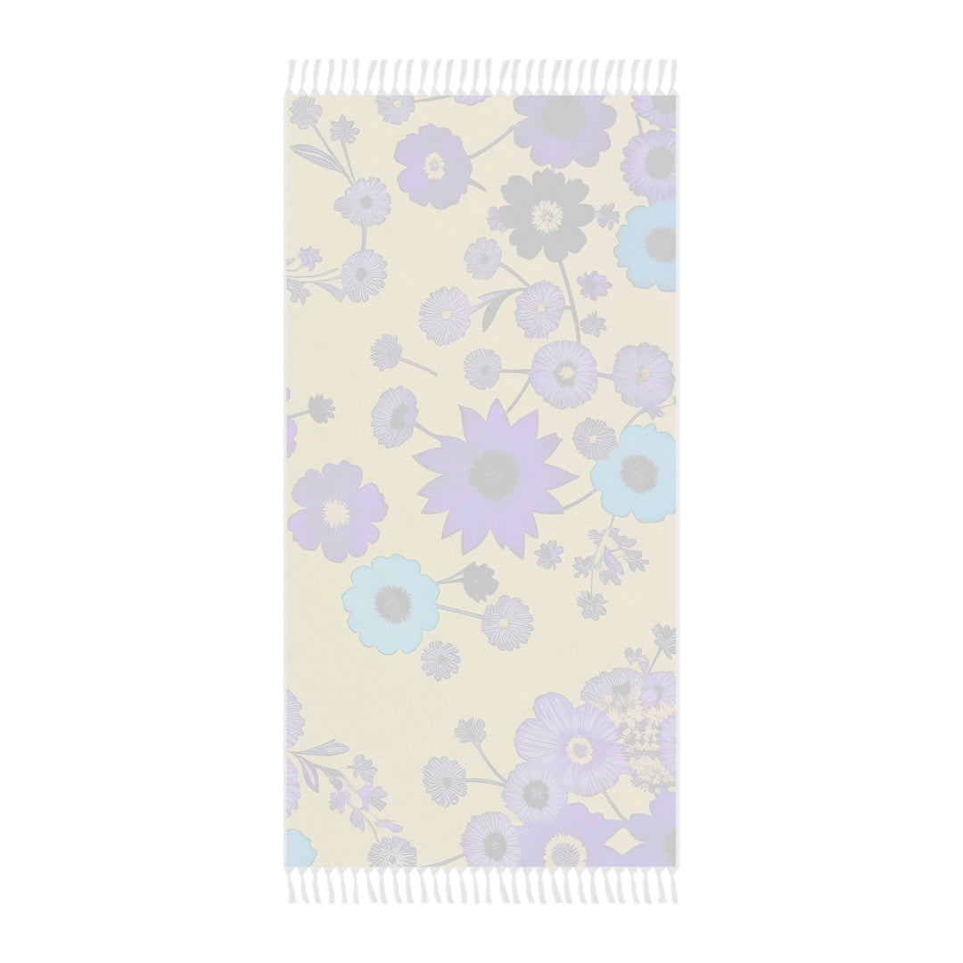 Purple Flowers Dancing on Sunshine, no words Boho Beach Cloth