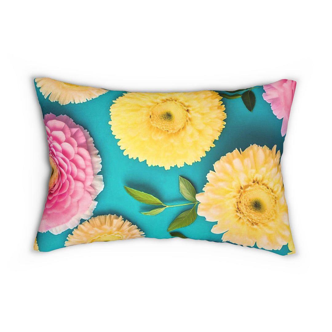 Flower power style 2 Spun Polyester Lumbar Pillow
