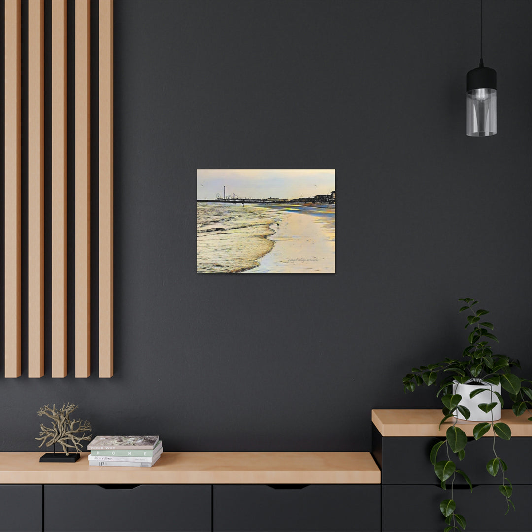 Galveston Strut Landscape Canvas Gallery Wraps