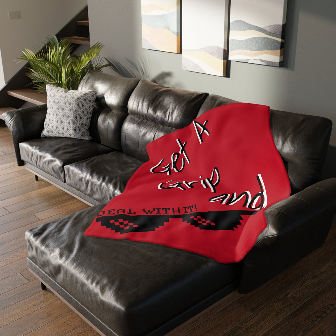 Just Deal Velveteen Minky Blanket (Two-sided print)