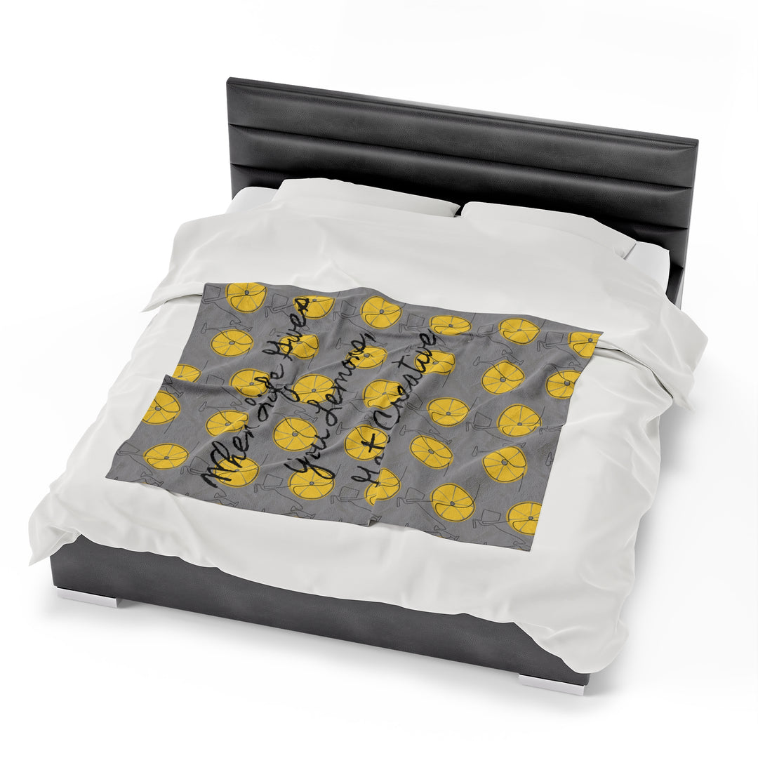 Life gives you lemons Velveteen Plush Blanket