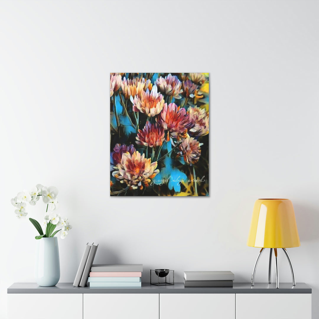 Corinthian Mums Canvas Gallery Wraps