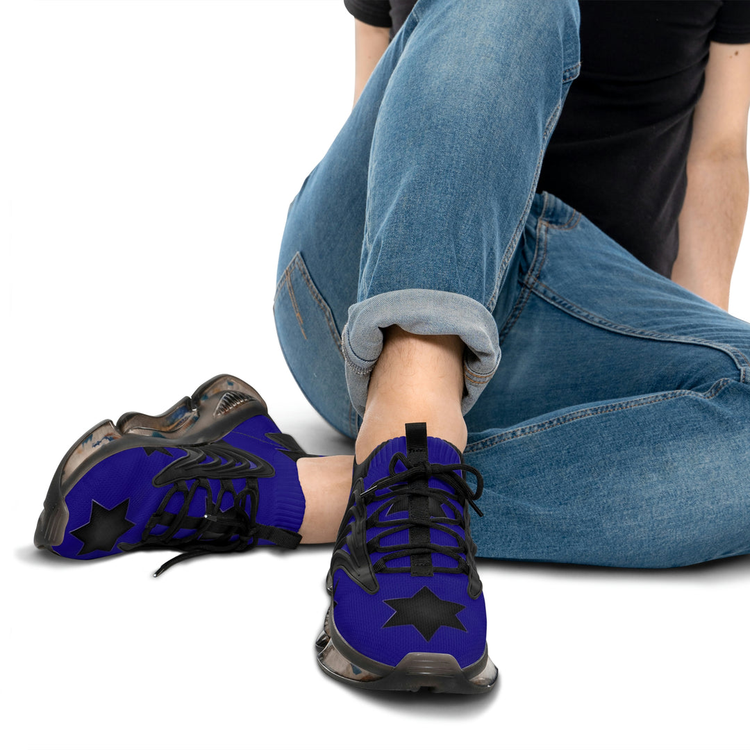 Gatlin'sBlue w/black stars Mesh Sneakers