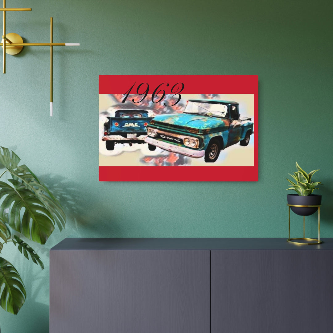 1963 gmc v6 Metal Art Sign