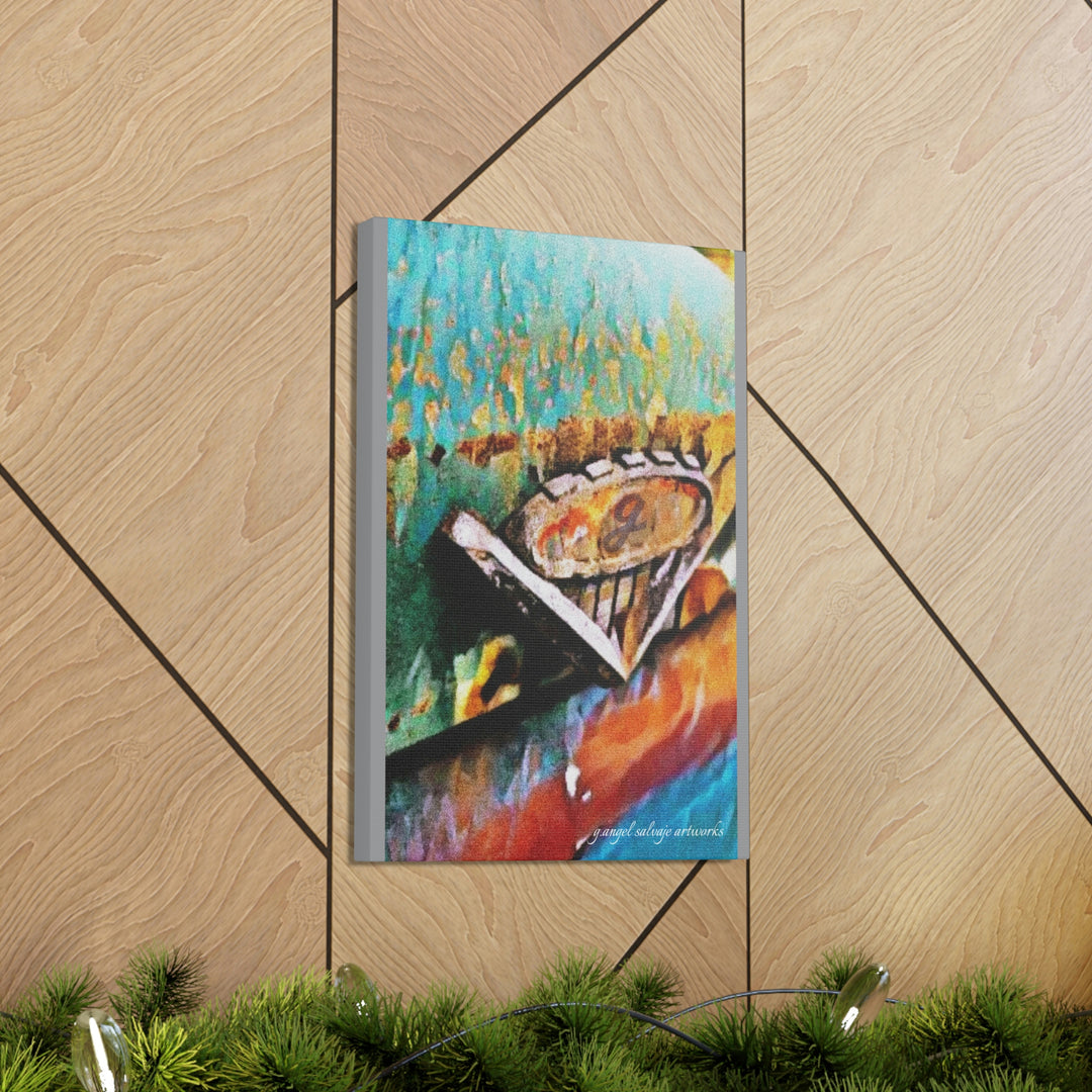 g's '63 V6 emblem on Canvas Gallery Wraps