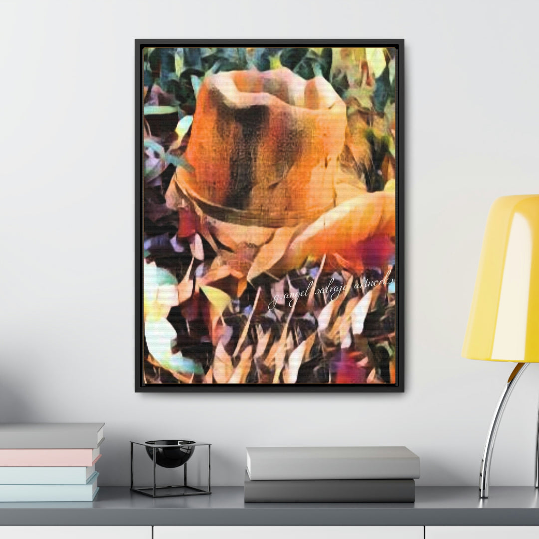 A Man's Hat Gallery Canvas Wraps, Vertical Frame