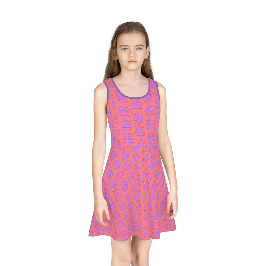 Pink qnd Purple Girls' Sleeveless Sundress (AOP)