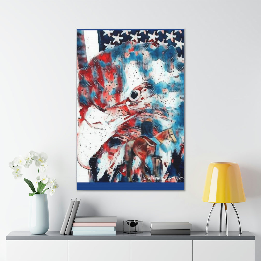 America Strong and Free Canvas Gallery Wraps