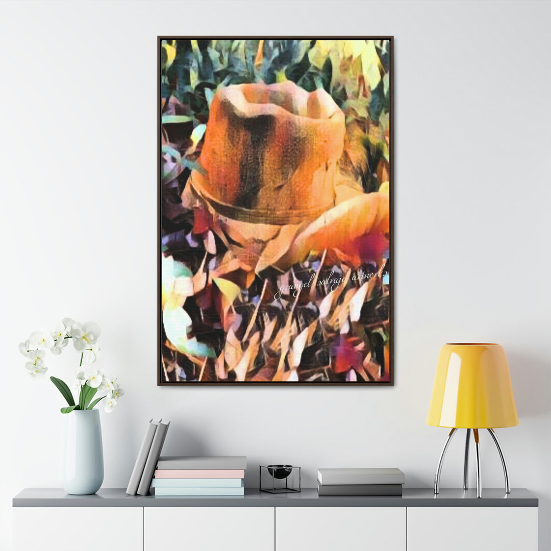 A Man's Hat Gallery Canvas Wraps, Vertical Frame