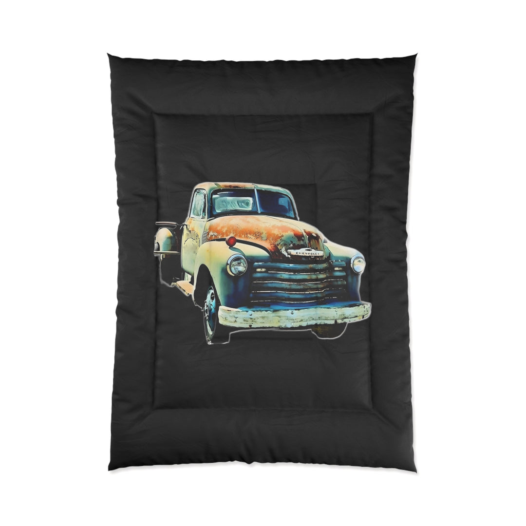 1953 Antique Truck Original Black Comforter
