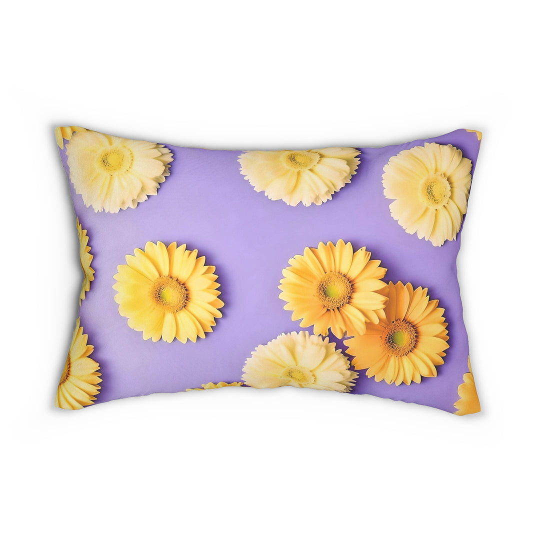 Flower power style 4 Spun Polyester Lumbar Pillow