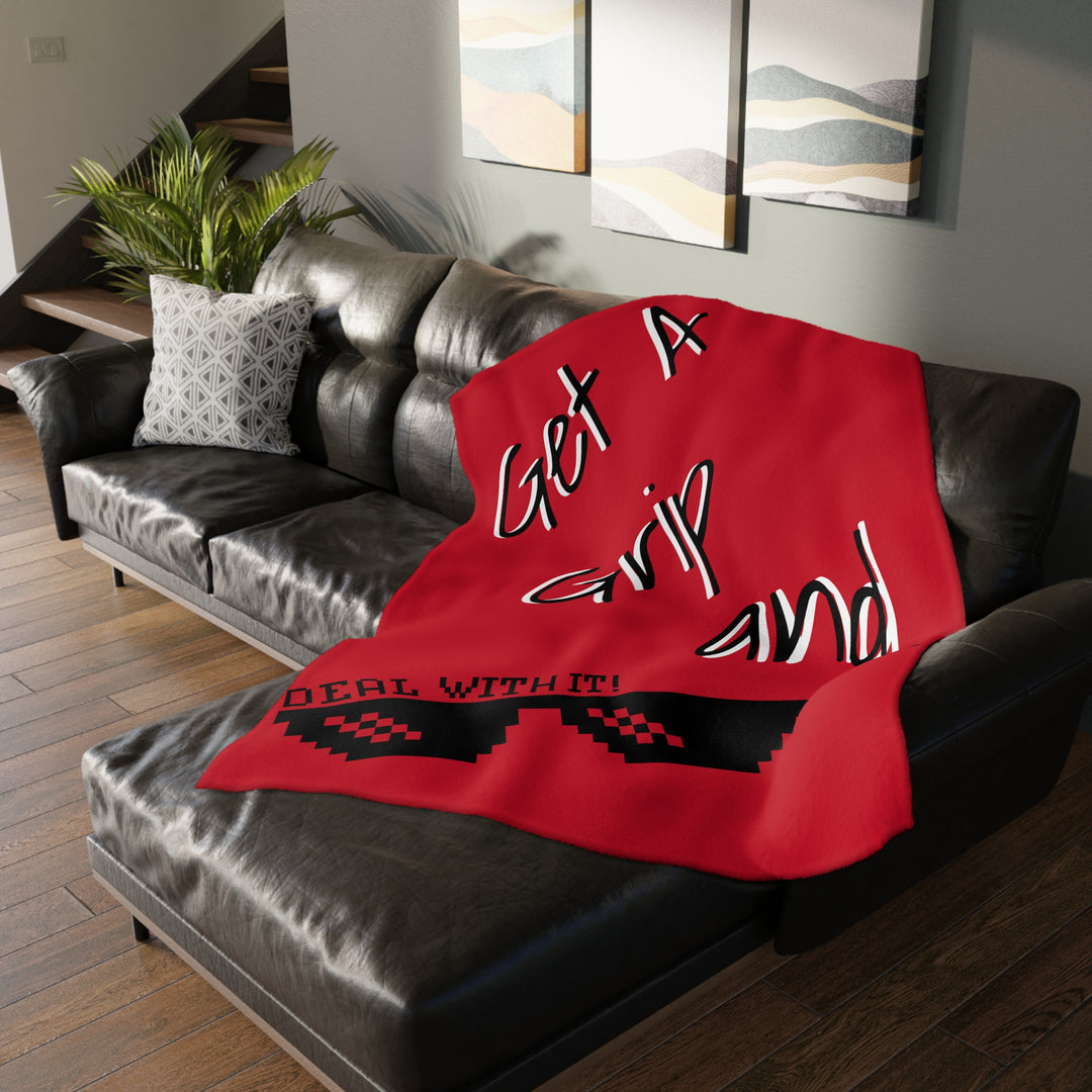 Just Deal Velveteen Minky Blanket (Two-sided print)