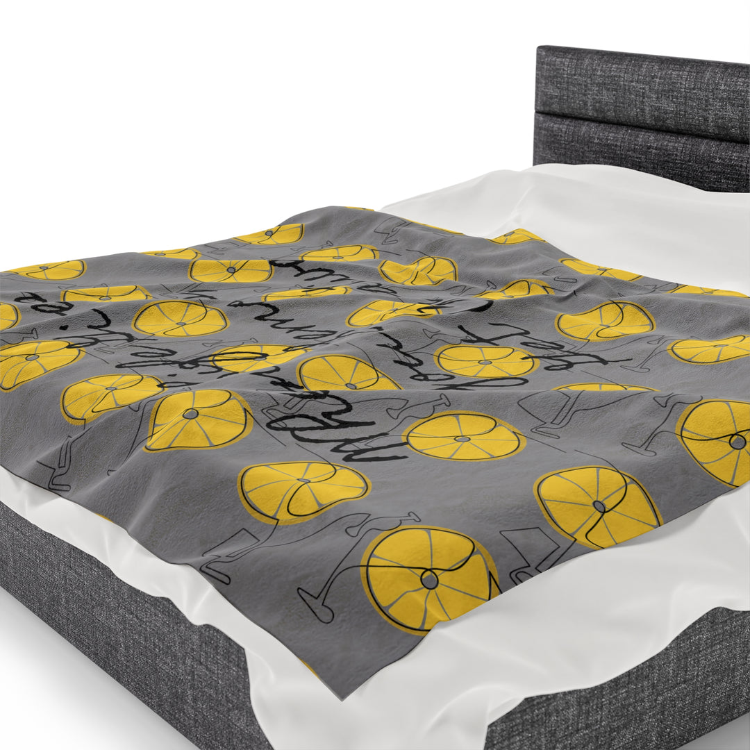 Life gives you lemons Velveteen Plush Blanket