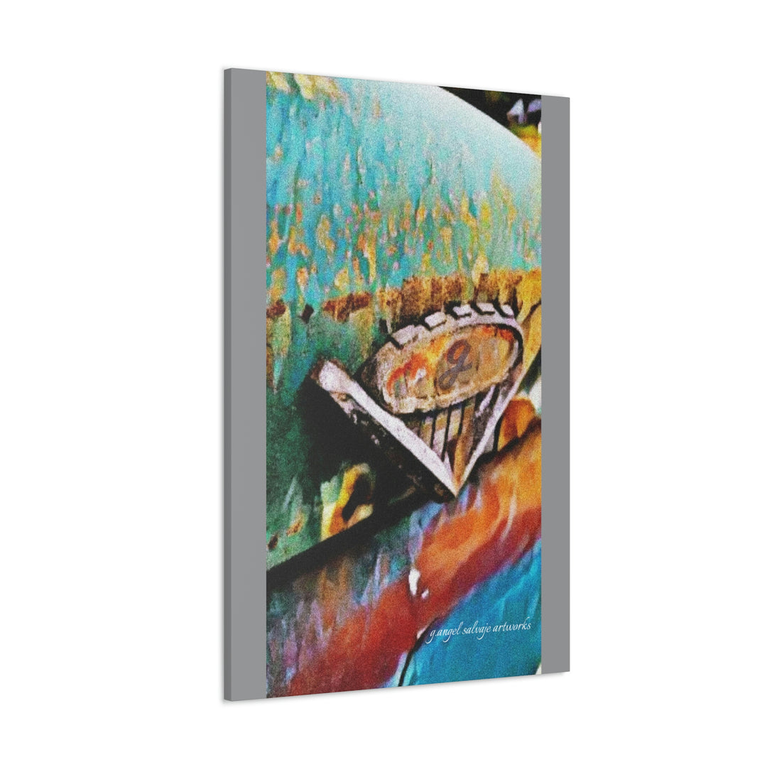 g's '63 V6 emblem on Canvas Gallery Wraps