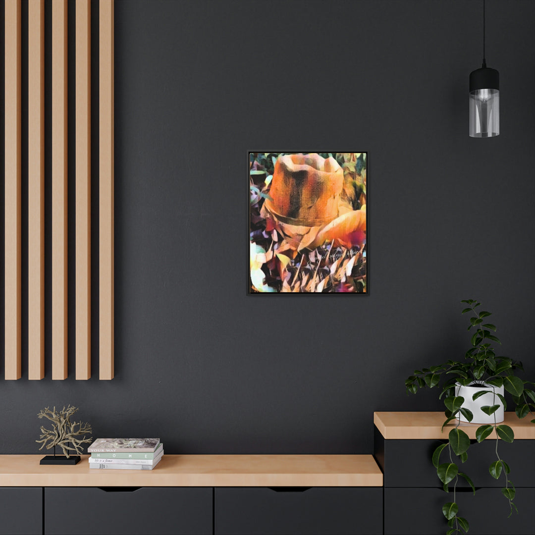 A Man's Hat Gallery Canvas Wraps, Vertical Frame