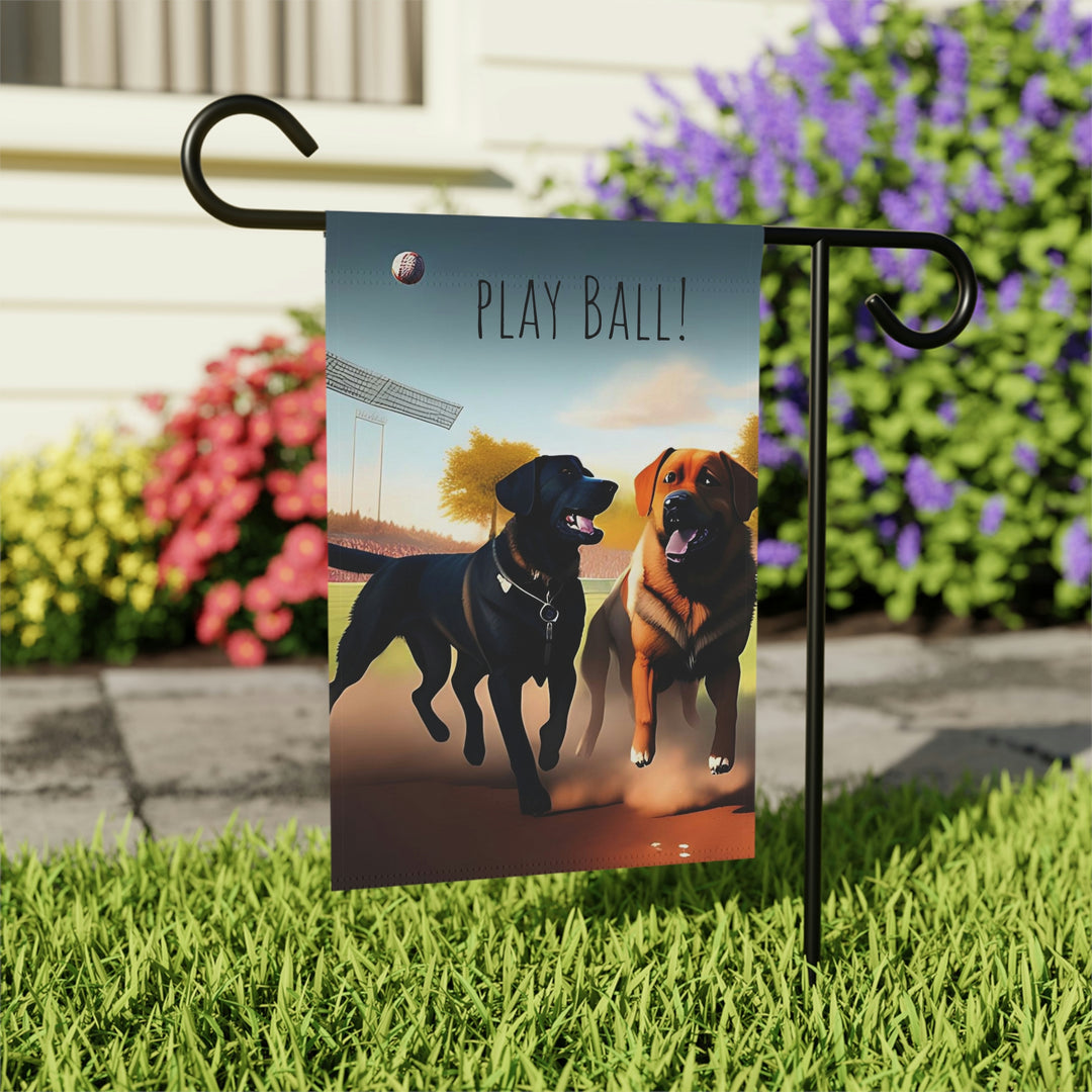 Play Ball with the Big Dogs Garden & House Banner
