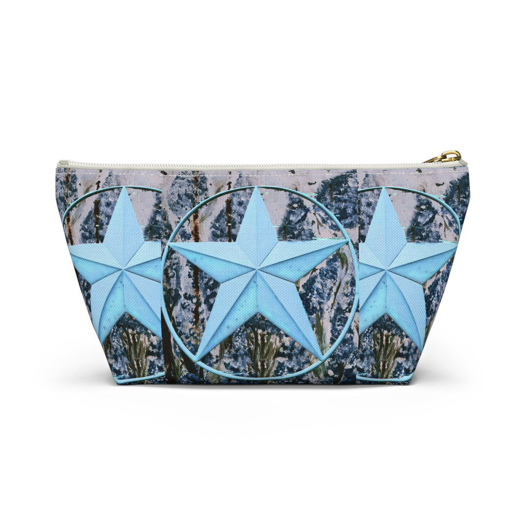 Star and Bluebonnet Accessory Pouch w T-bottom