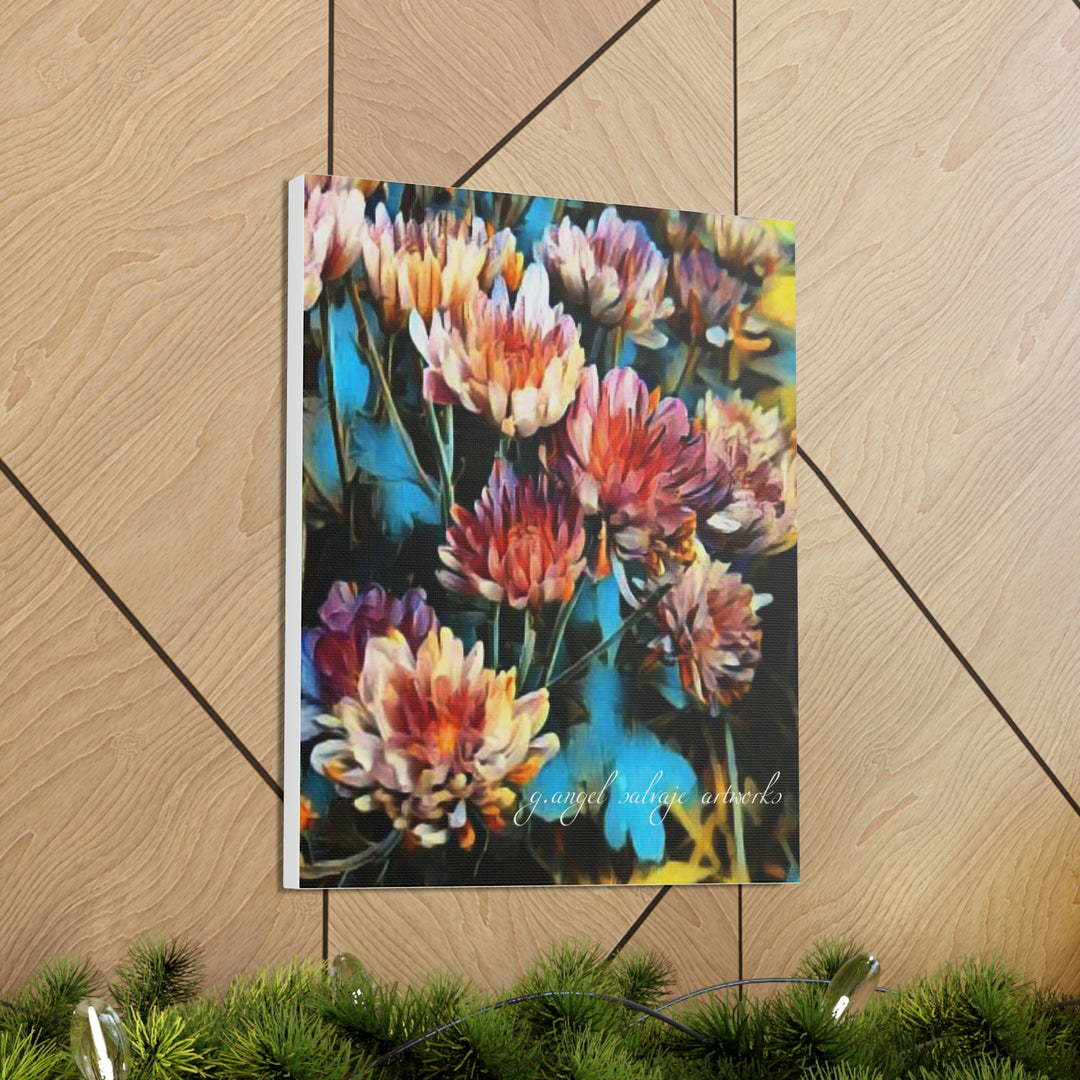 Corinthian Mums Canvas Gallery Wraps