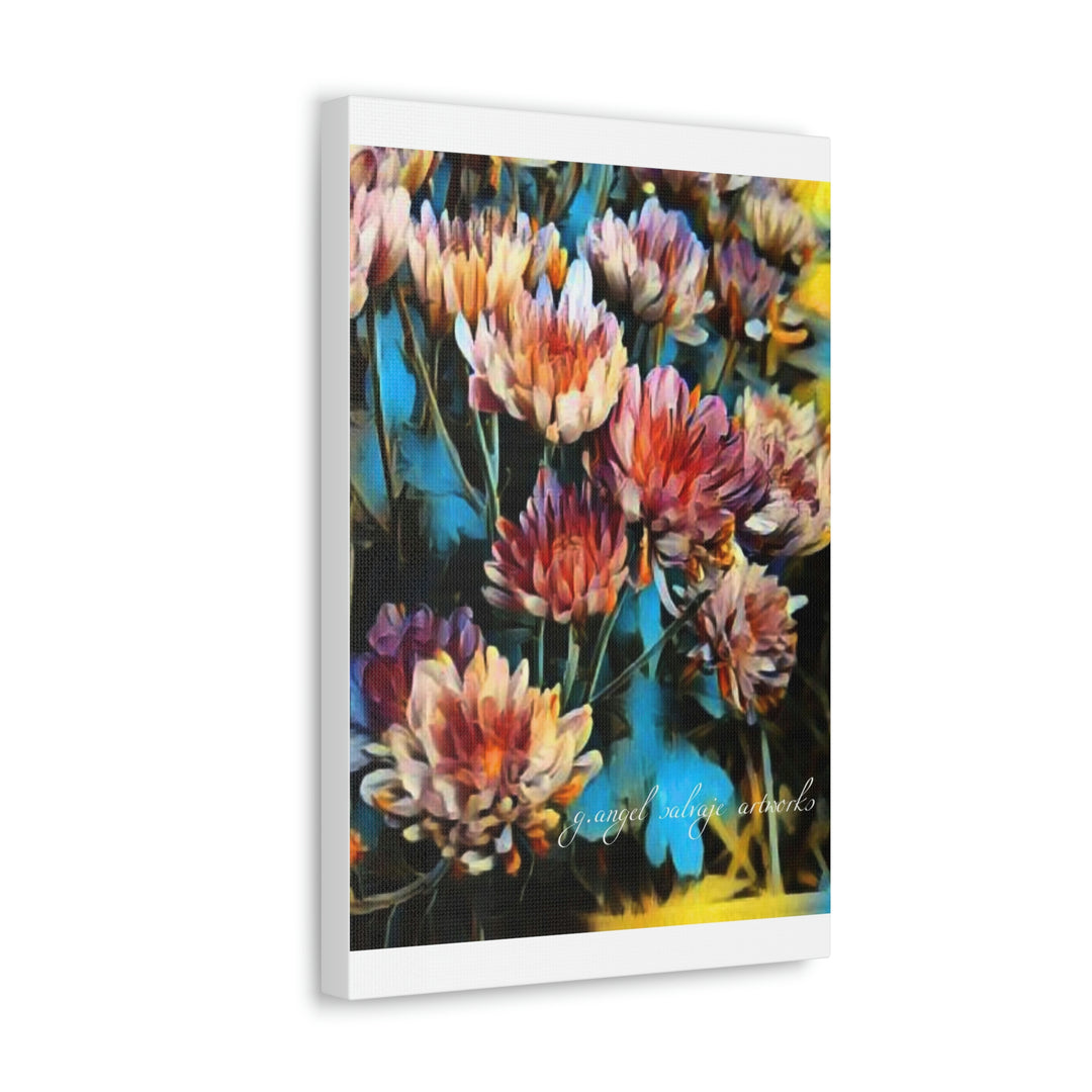 Corinthian Mums Canvas Gallery Wraps