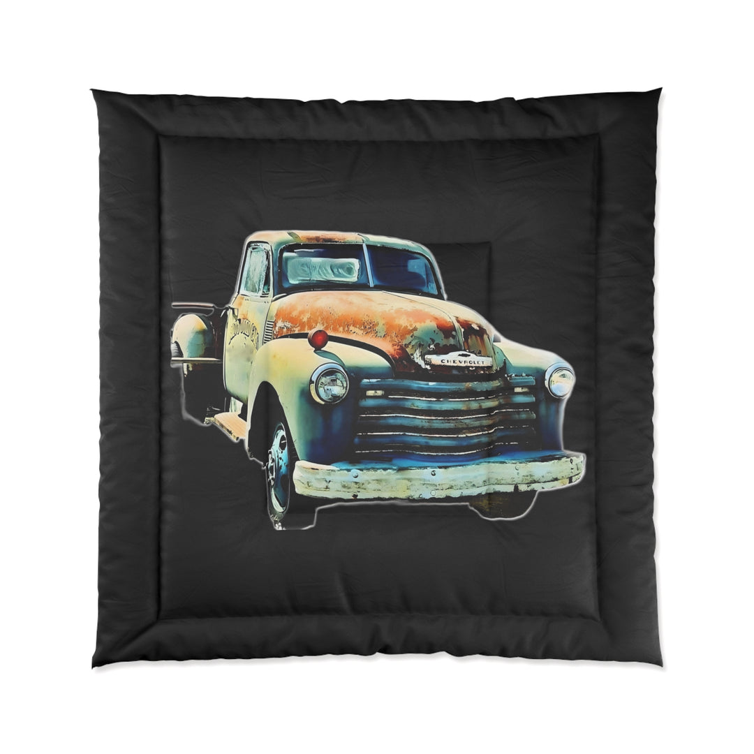 1953 Antique Truck Original Black Comforter
